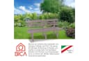BICA Gartenbank Olimpia Taupe Ergonomisch Bild 5