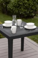 Progarden Gartentisch Anthrazit Kunststoff Rattanoptik Bild 4
