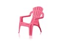 KHG Kinderstuhl Gartenstuhl Pink Stapelbar mit Armlehnen Bild 2