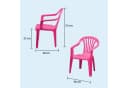 Progarden Kinderstuhl Gartenstuhl Pink Stapelbar Wetterfest Bild 3