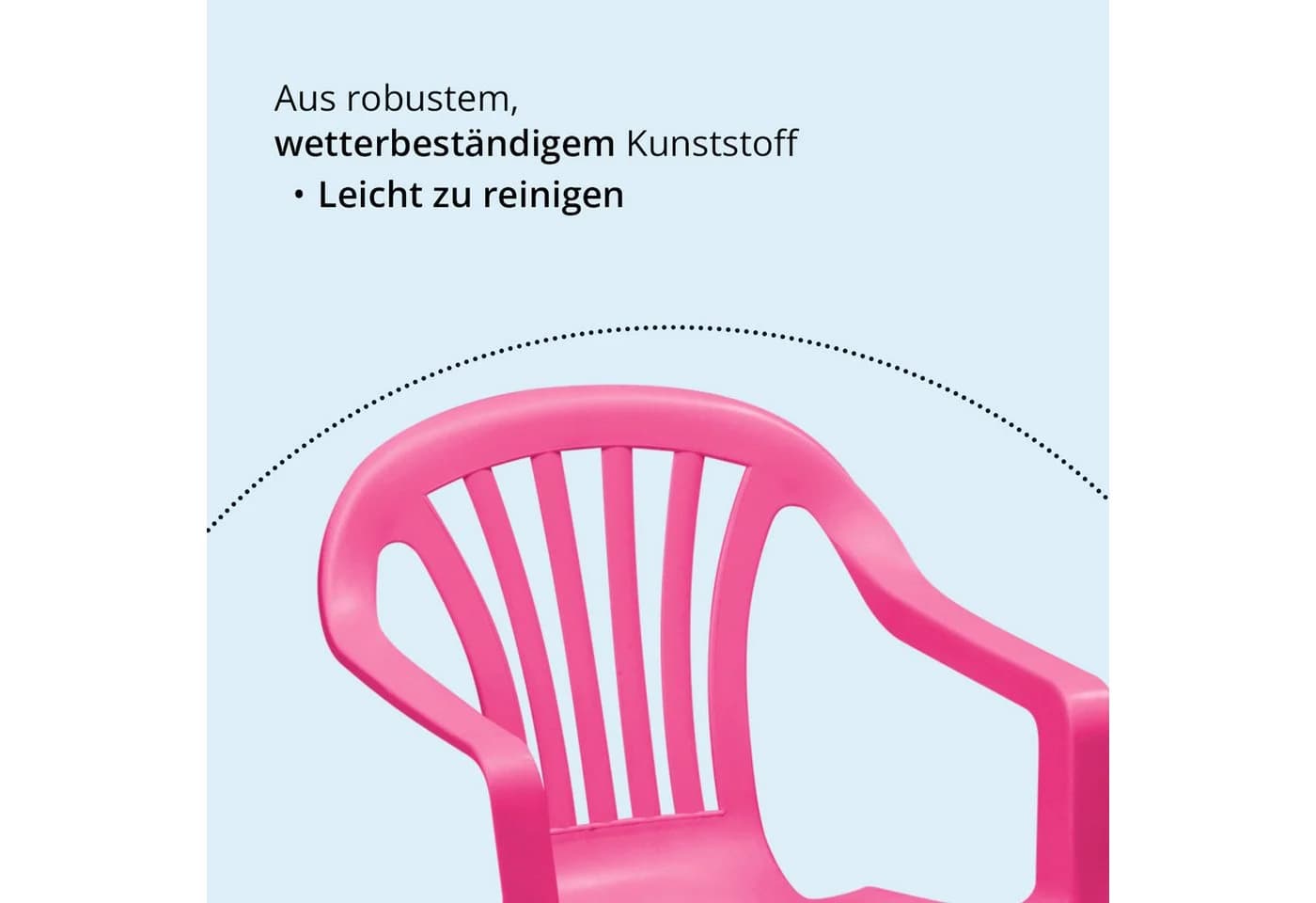 Progarden Kinderstuhl Gartenstuhl Pink Stapelbar Wetterfest - Bild 5