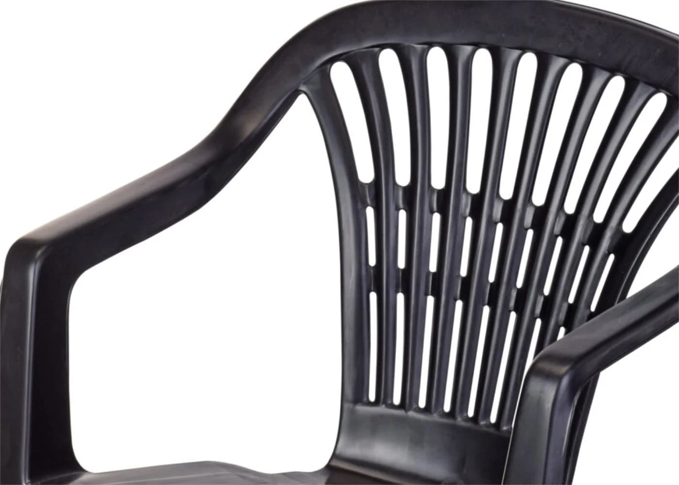 Progarden Gartenstuhl Anthrazit Stapelbar 4er Set UV-beständig - Bild 3