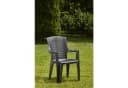 Ipae-Progarden Gartenstuhl Talia Stapelsessel Holzoptik Grau Outdoor Hochlehner Bild 1