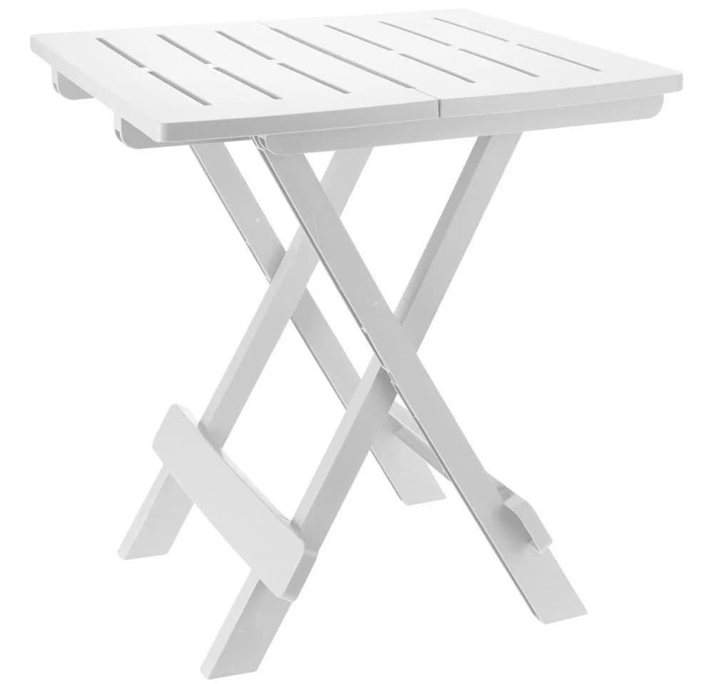 Progarden Campingtisch Beistelltisch Kunststoff Weiß Klapptisch - Bild 2