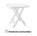Progarden Campingtisch Beistelltisch Kunststoff Weiß Klapptisch Bild 4