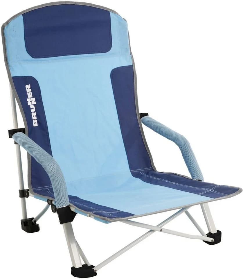 Brunner Faltstuhl Strandstuhl Bula Blau Silber