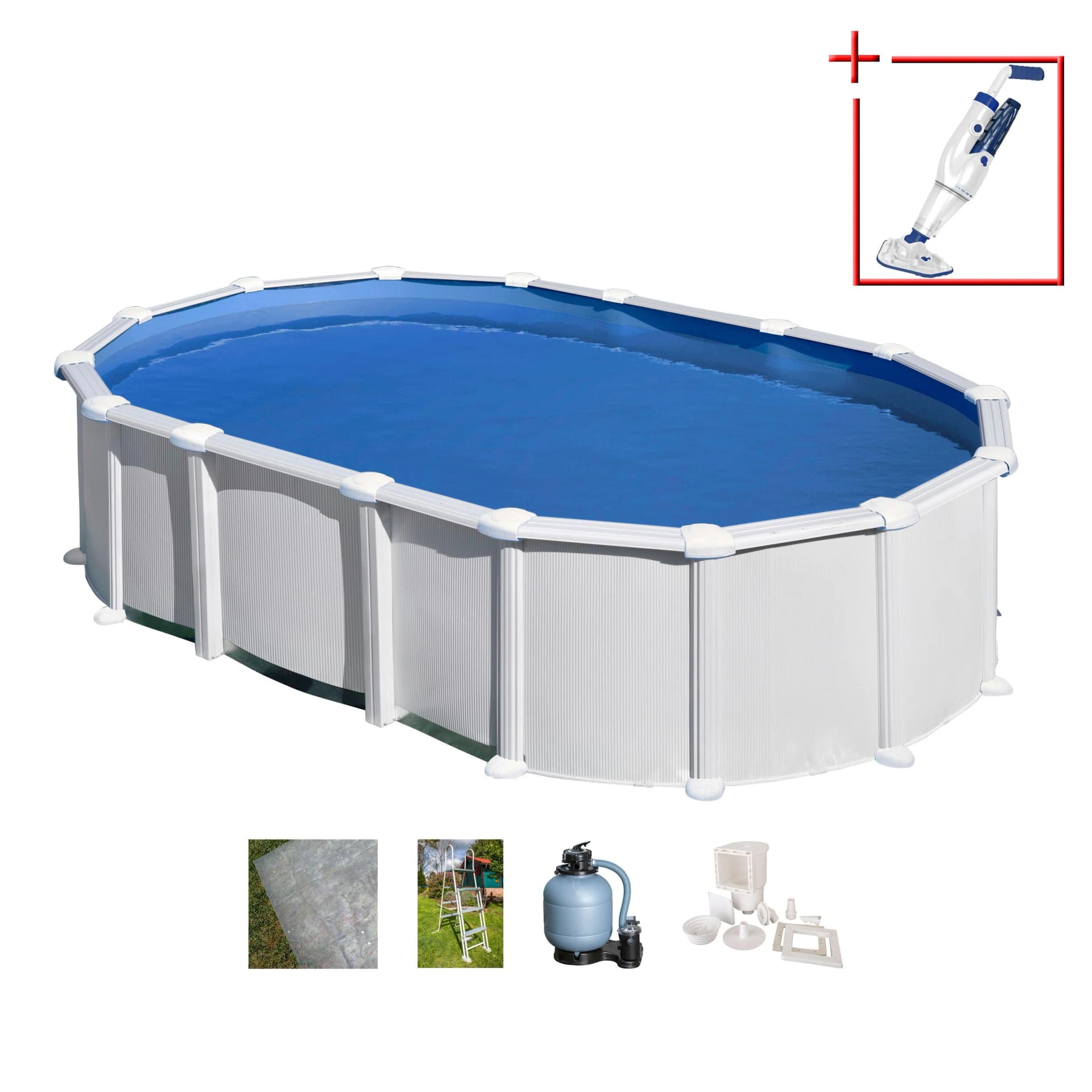 Ovalpool GRE Haiti Weiß