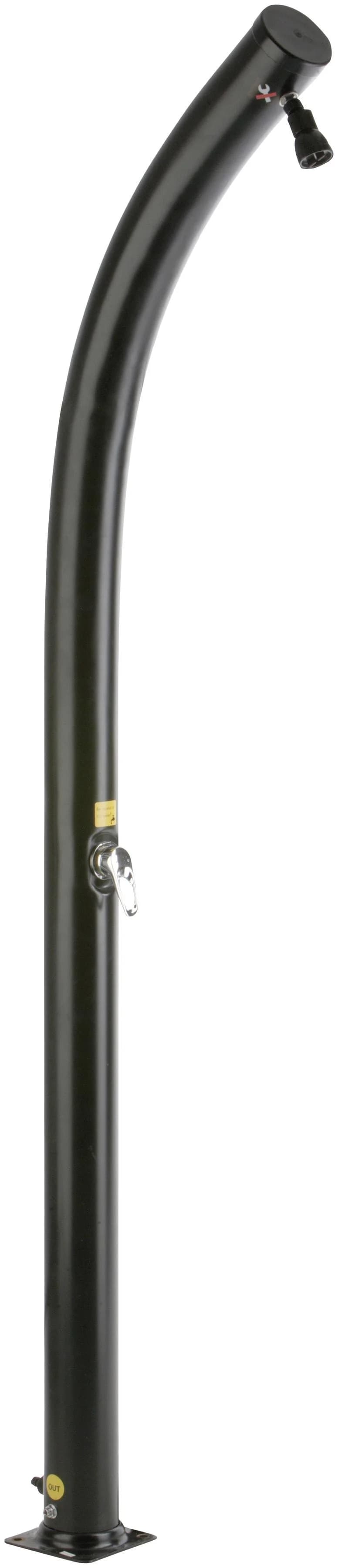 Solardusche GRE in Bogenform 230 cm Schwarz