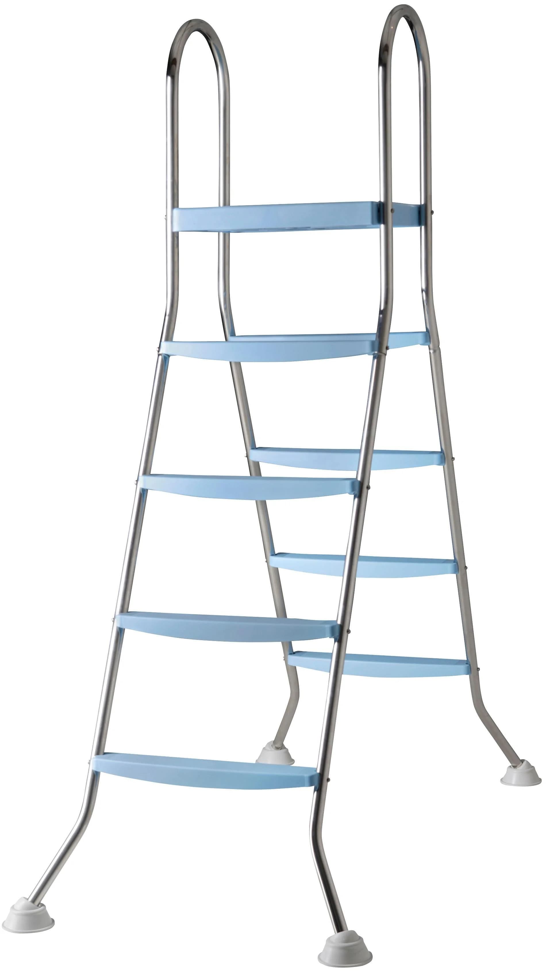 Poolleiter GRE für Aufstellpools Blau Aluminium