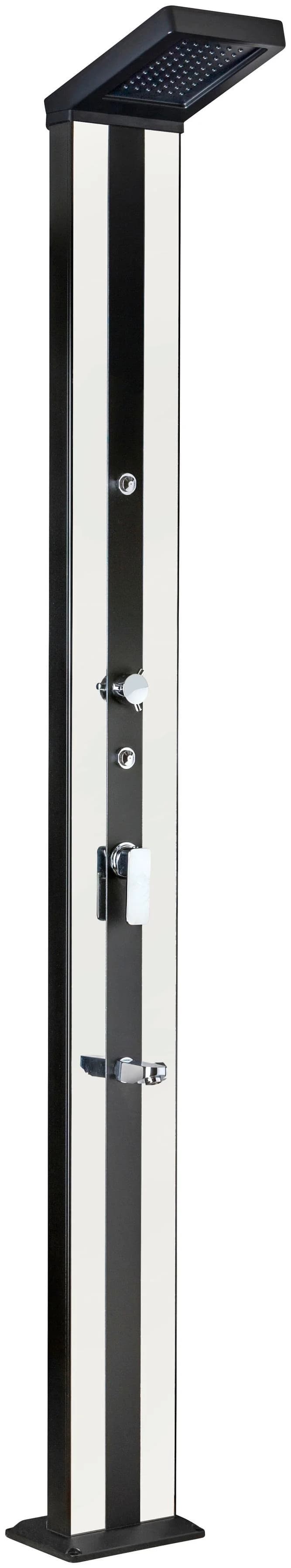 Solardusche GRE Premium Aluminiumfarben