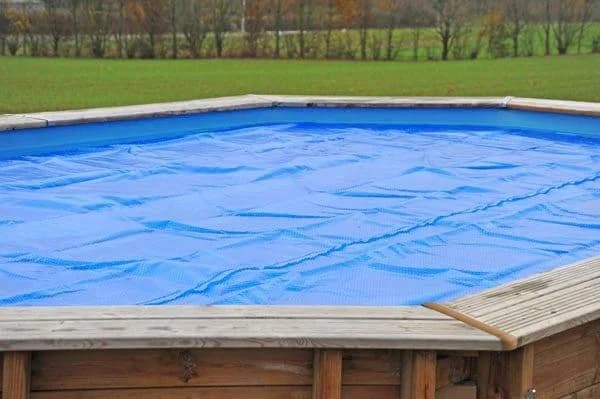 Solarabdeckplane GRE Blau Polyethylen Sommerabdeckung für Pool Canelle