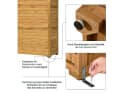 MCombo Gartenschrank mit Satteldach und 3 Ebenen Bild 5