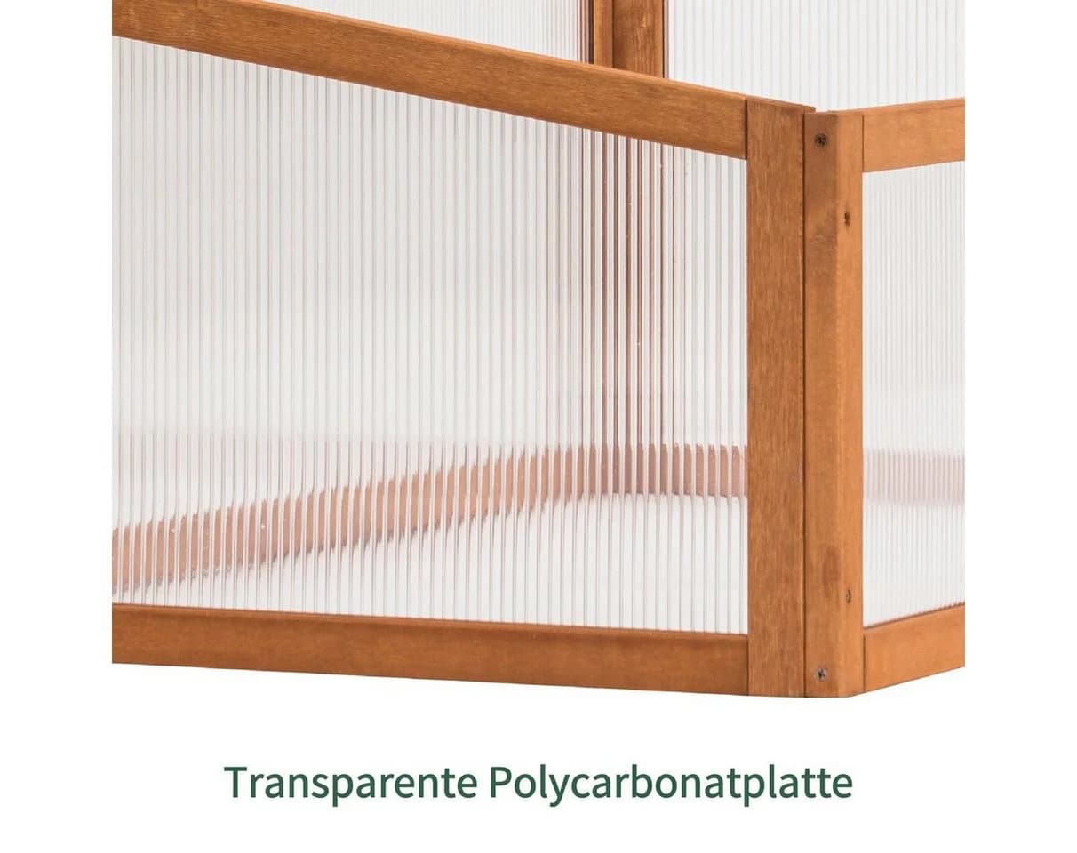 MCombo Frühbeet aus Massivholz mit Polycarbonat-Abdeckung - Bild 5