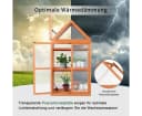 MCombo Anlehngewächshaus 3 Ebenen Tannenholz Polycarbonat Bild 5