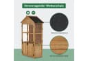 MCombo Gartenschrank Gerätehaus Wetterfest Anthrazit Bild 5