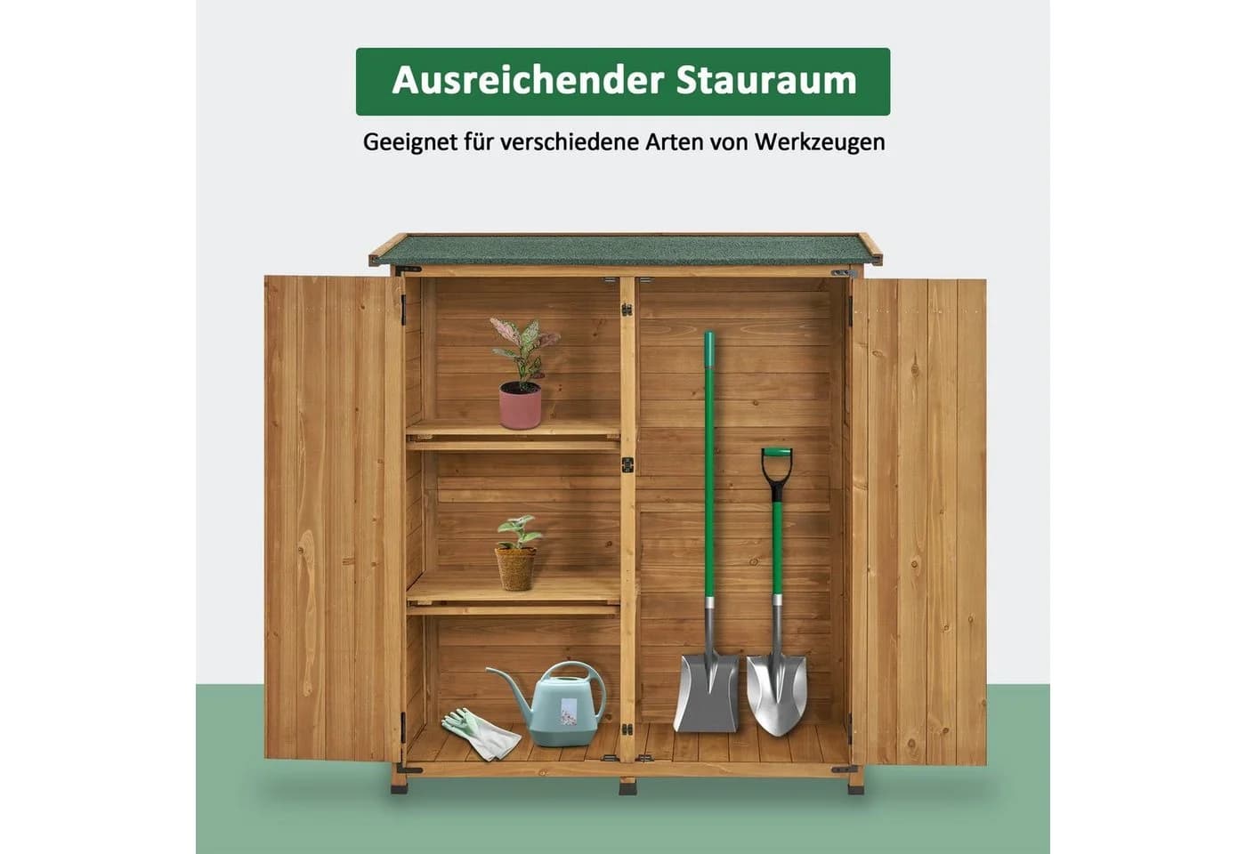 MCombo Gartenschrank Gerätehaus M Holz Wetterfest - Bild 5