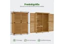 MCombo Gartenschrank Holz Wetterfest 127x59x168 cm Bild 3