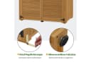 MCombo Gartenschrank Holz Wetterfest 127x59x168 cm Bild 4
