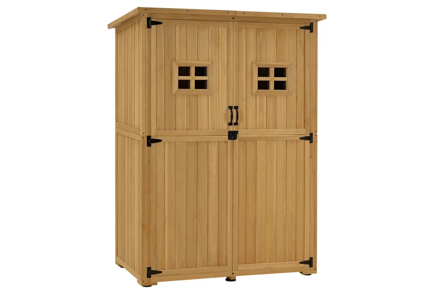 MCombo Gartenschrank Holz Grau Wetterfest - Bild 2