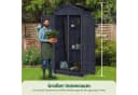 MCombo Gartenschrank Anthrazitgrau 2 Regale Bild 1