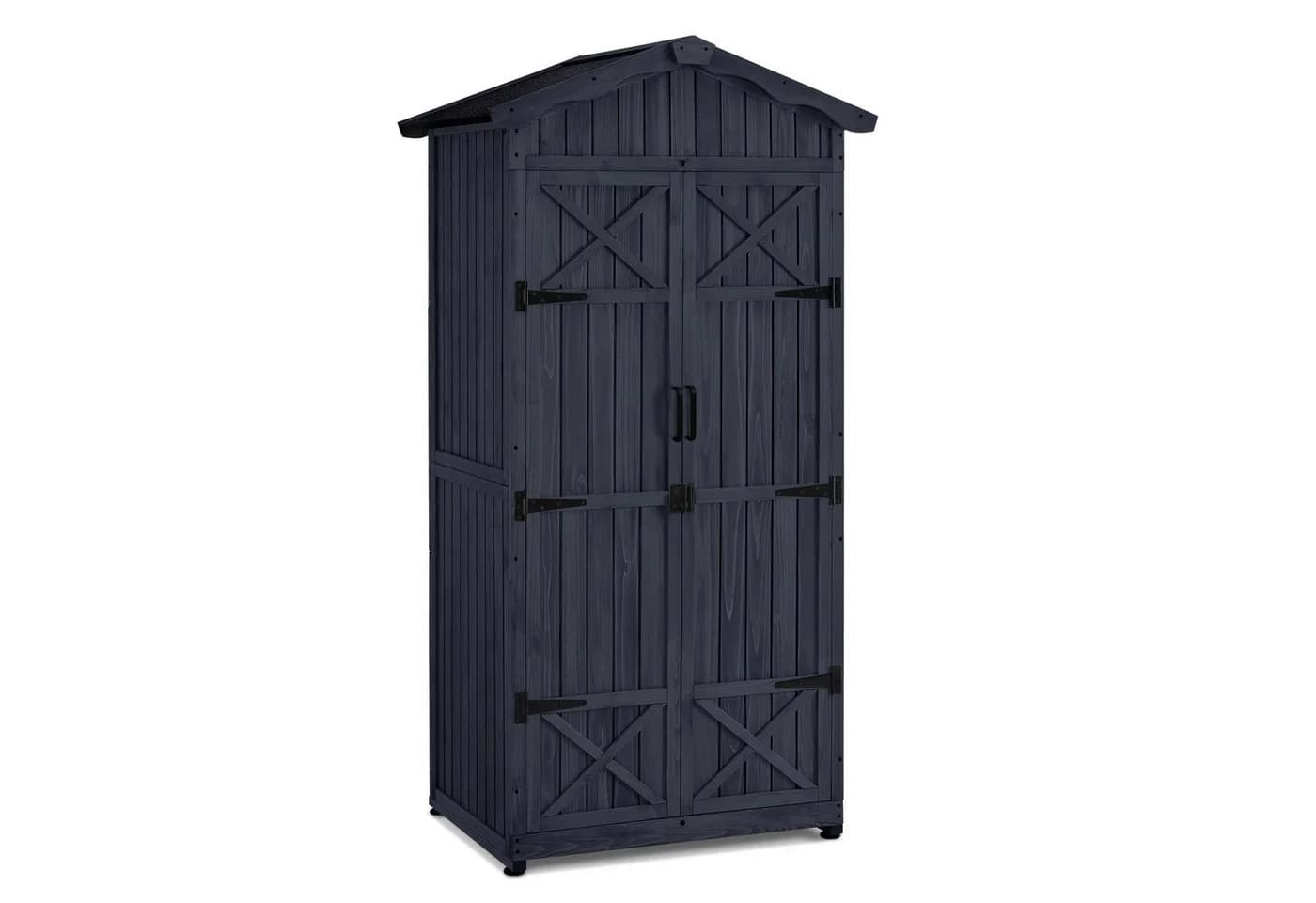 MCombo Gartenschrank Anthrazitgrau 2 Regale - Bild 2