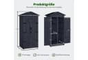 MCombo Gartenschrank Anthrazitgrau 2 Regale Bild 3
