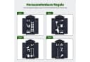 MCombo Gartenschrank Anthrazitgrau 2 Regale Bild 4