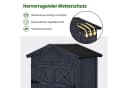 MCombo Gartenschrank Anthrazitgrau 2 Regale Bild 5