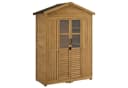 MCombo Gartenschrank 1743D Natur Wetterfest mit 6 Regalen Bild 2