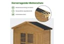 MCombo Gartenschrank 1743D Natur Wetterfest mit 6 Regalen Bild 5