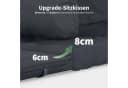 MCombo Hollywoodschaukel 3-Sitzer Grau mit Liegefunktion Bild 4
