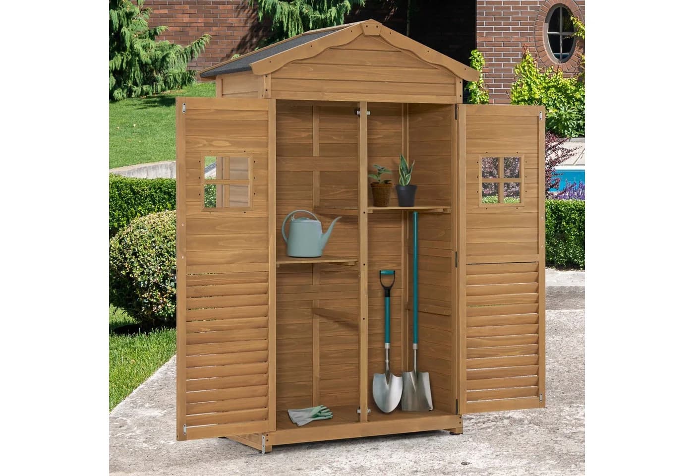 MCombo Gartenschrank Gartenhaus Outdoor Holz