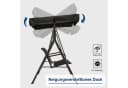 MCombo Hollywoodschaukel 3-Sitzer mit Sonnendach Schwarz Bild 4