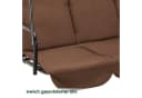 MCombo Hollywoodschaukel 3-Sitzer mit Sonnendach Braun Bild 5