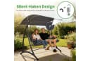MCombo Hollywoodschaukel 3-Sitzer Grau mit Liegefunktion Bild 5