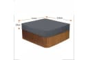 Hentex Rechteckige Allwetter Whirlpool Abdeckung Polyester 300D Bild 1