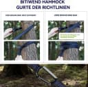 Blusmart Hängematte Camping Doppelhängematte Königsblau Bild 4