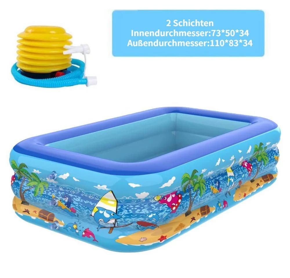 Blusmart Aufblasbares Planschbecken für Kinder - Mehrere Größen - Bild 2