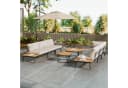 Celya Gartenlounge-Set 6-tlg. Beige Verzinktes Eisen Bild 2
