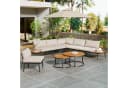 Celya Gartenlounge-Set 6-tlg. Beige Verzinktes Eisen Bild 4