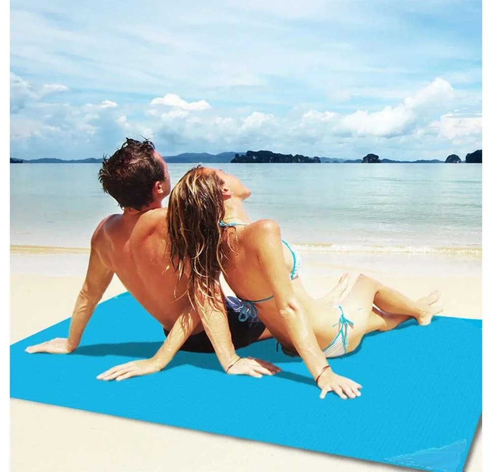 Blusmart Picknickdecke Tragbar Faltbar Wasserdicht Stranddecke Rosenrot