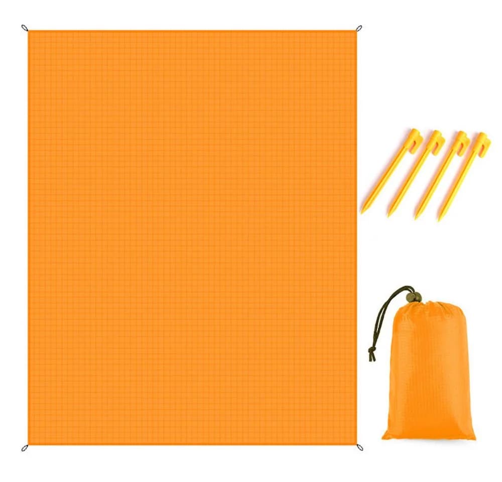 Blusmart Picknickdecke Orange Faltbar Wasserdicht - Bild 2
