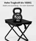 Jumpeak Klappstuhl Outdoor Tragbarer Hocker Schwarz Bild 3