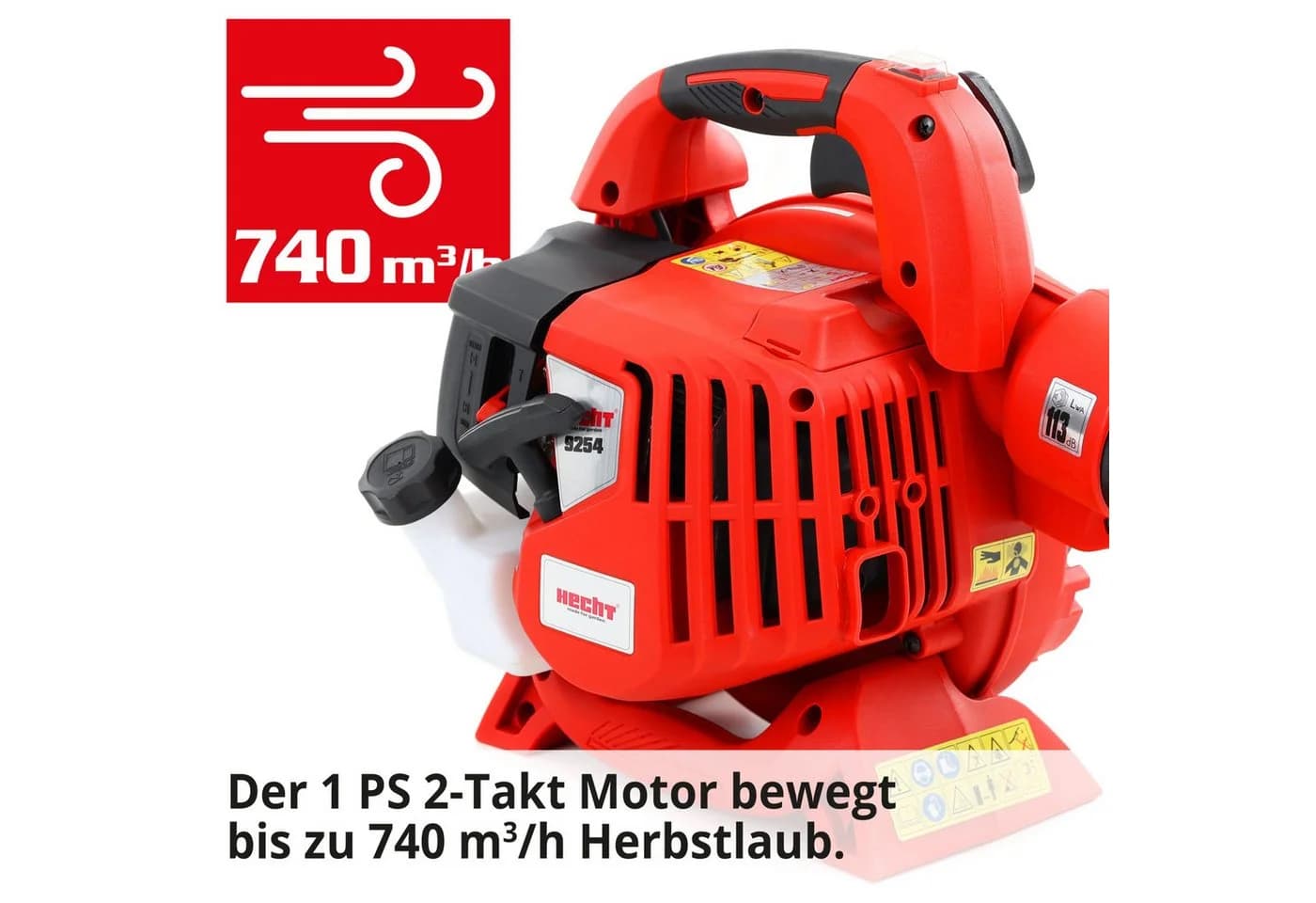 Hecht Benzin-Laubbläser 3in1 Laubsauger Laubhäcksler - Bild 4