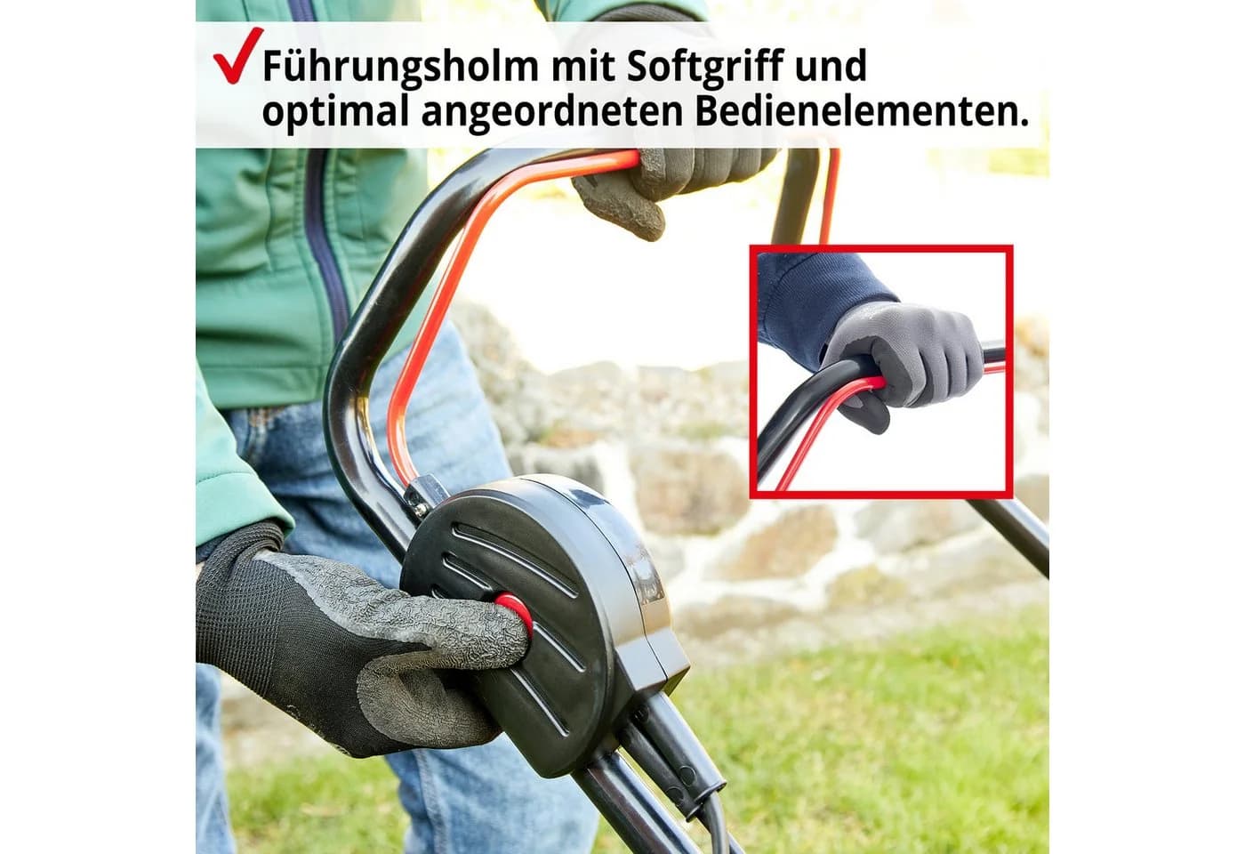 HECHT Elektrorasenmäher 1844 mit 50L Fangkorb, 42 cm Schnittbreite, 1800W - Bild 5