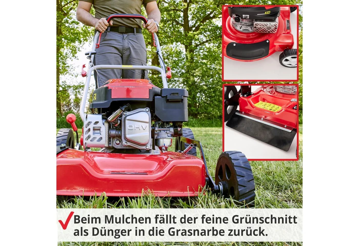 HECHT Benzinrasenmäher 5511 51 cm Stahl 4-Takt - Bild 5