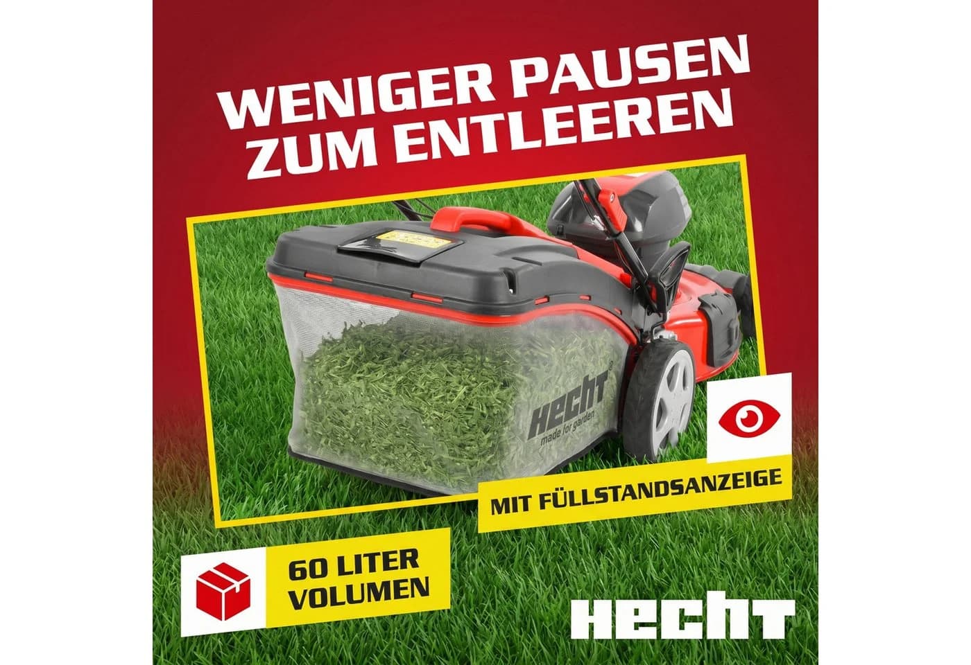 HECHT 1802 S Elektrorasenmäher 46cm Radantrieb 5in1 - Bild 4