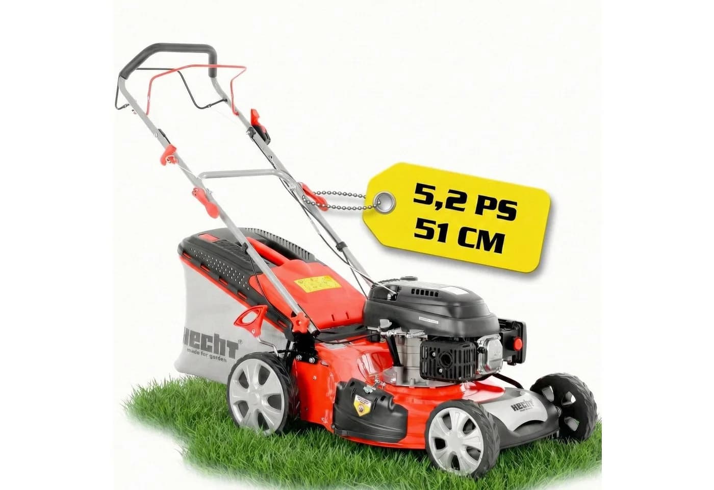 Hecht Benzinrasenmäher 551 SX 5in1 mit Radantrieb Stahlgehäuse - Bild 2