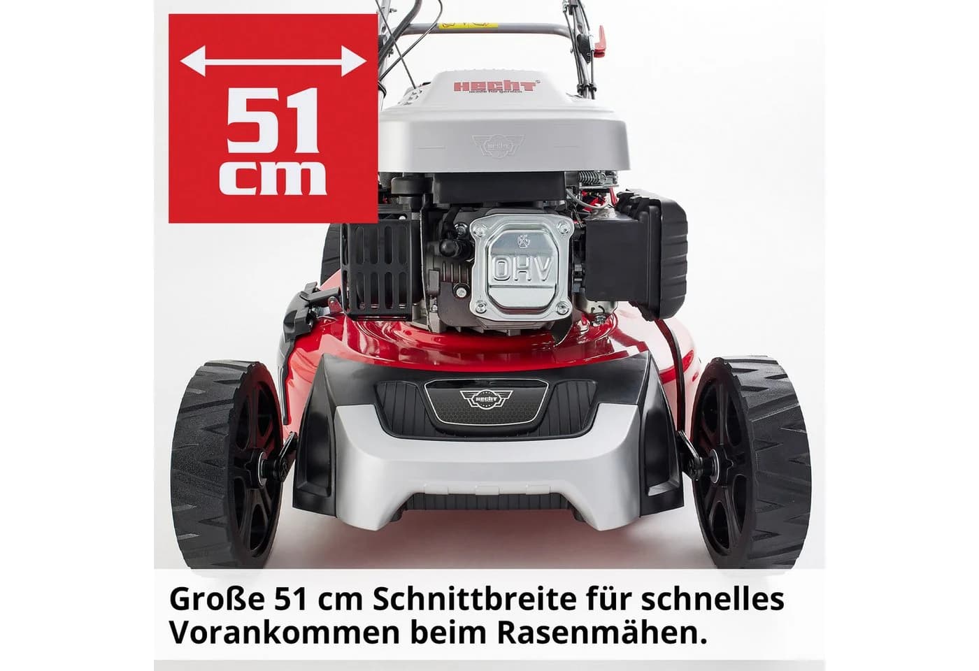 HECHT Benzin-Rasenmäher 51cm Elektrostart 4Gang 5in1 - Bild 3