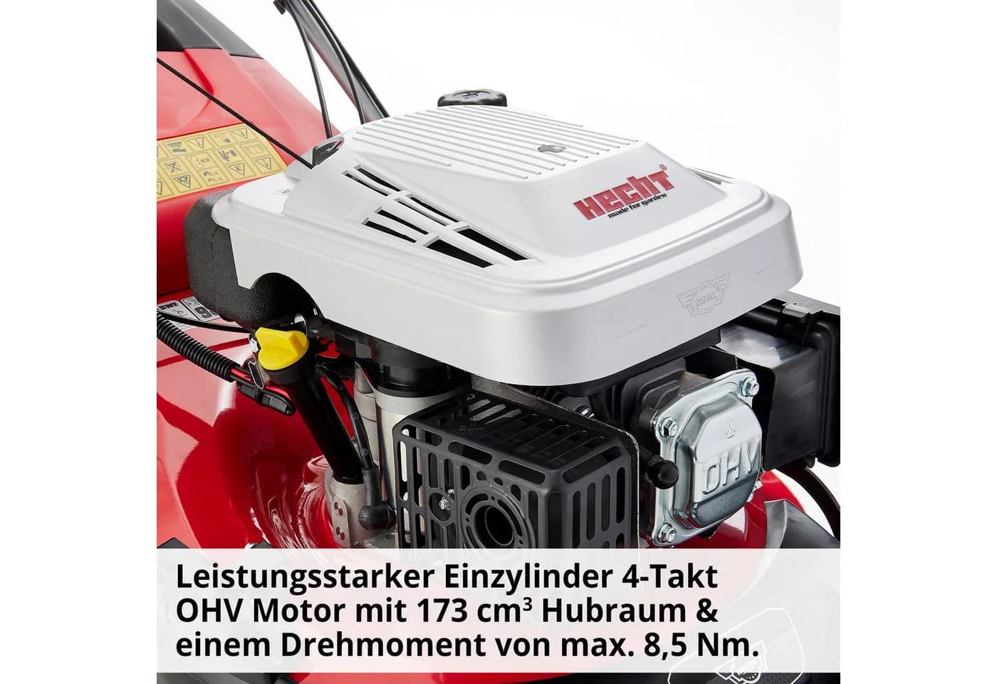 HECHT Benzin-Rasenmäher 51cm Elektrostart 4Gang 5in1 - Bild 4